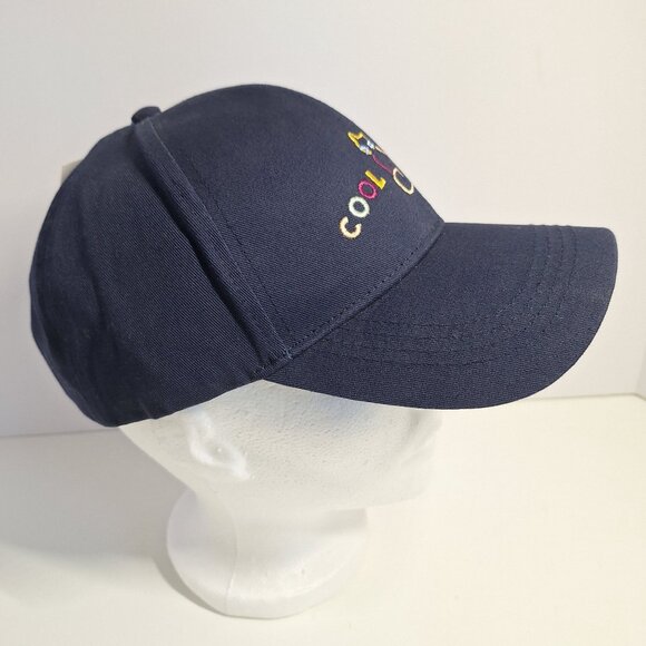 Cool Cat Lady Sonoma Womens Adjustable Baseball Cap Navy Embroidered 100% Cotton - Picture 2 of 9